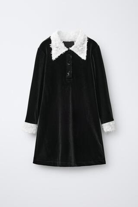 ZARA ГОТИЧЕСКОЕ ПЛАТЬЕ-КОСТЮМ, ЧЕРНЫЙ