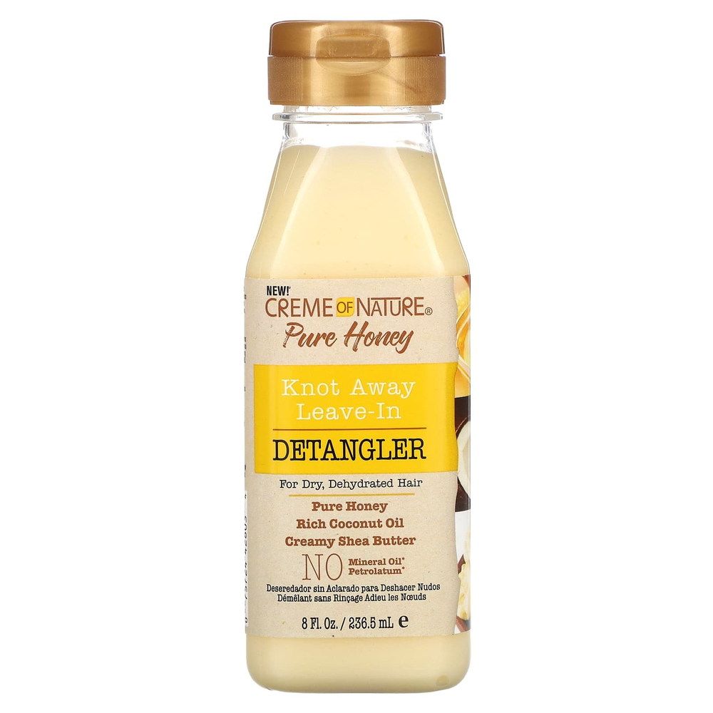 Creme Of Nature, Pure Honey, несмываемое средство для расчесывания волос, 236,5 мл (8 жидк. унц.)