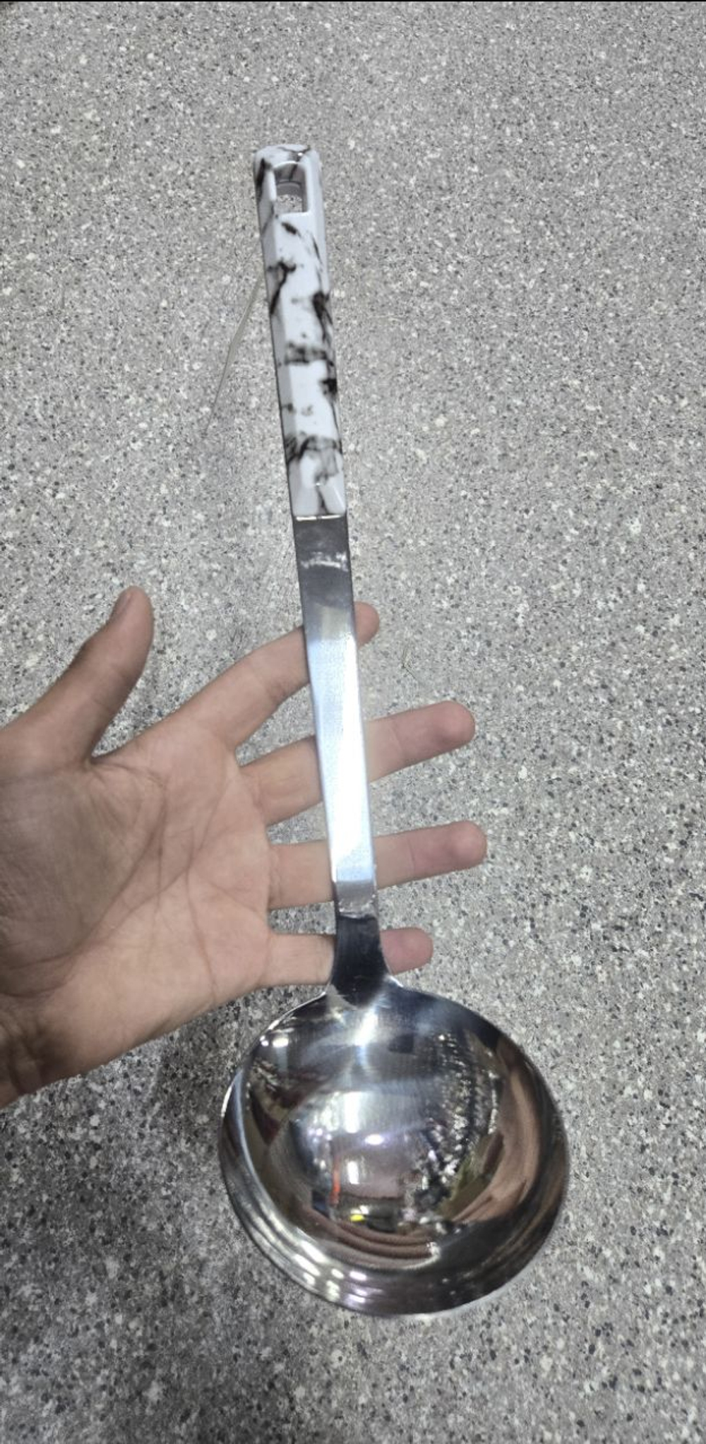 Половник ручка мрамор