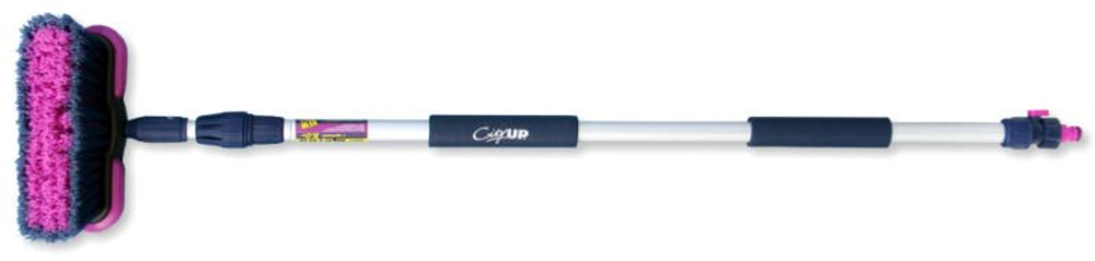 Швабра для мойки авто Телескопическая CU-600L (100-170см) с краном 2х секционная