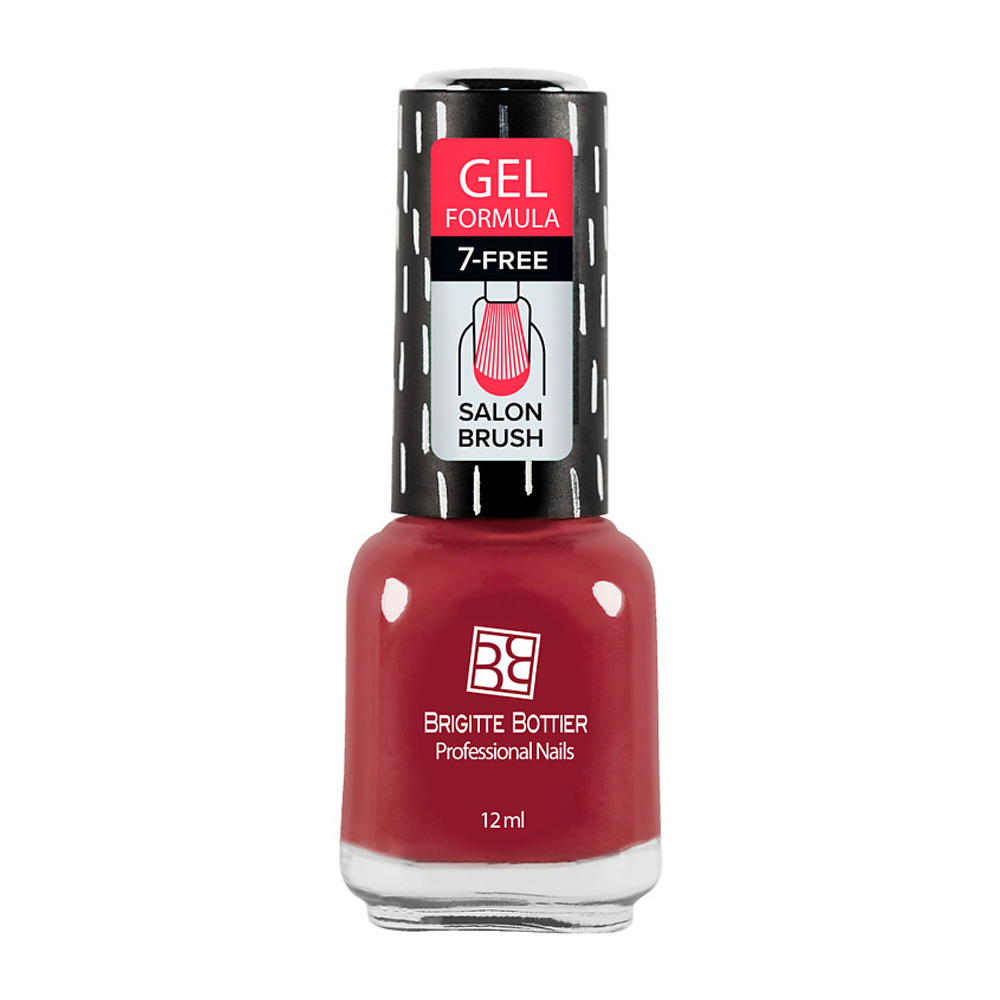 BRIGITTE BOTTIER Лак для ногтей GEL FORMULA тон 01 прозрачный, 054