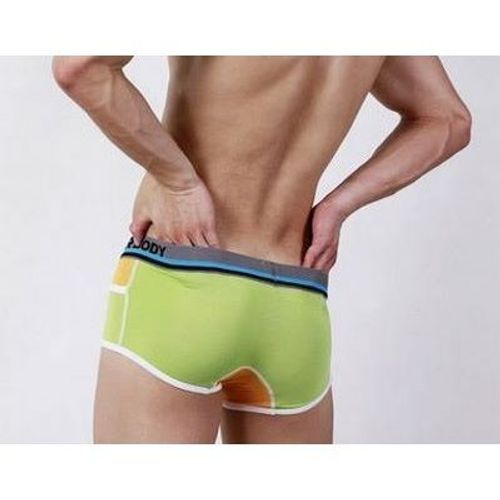 Мужские трусы хипсы салатовые Superbody Modal Green Hip Boxer