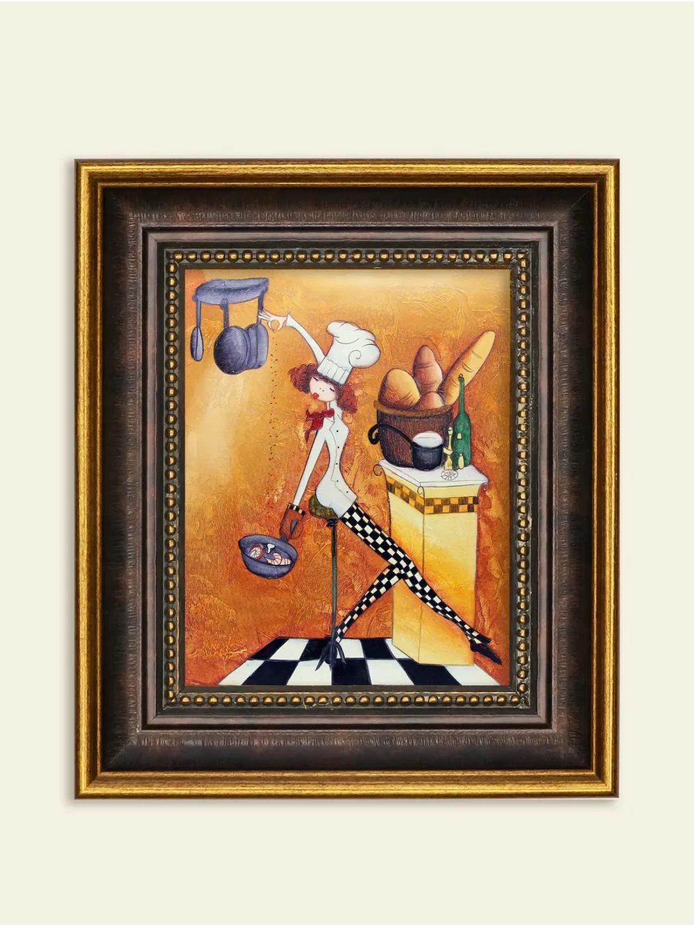 Картина настенная интерьерная в багетной раме 18*21 см