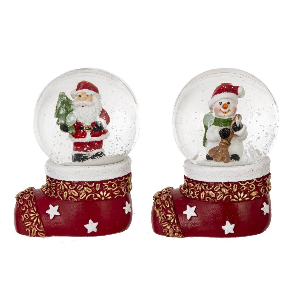 GAEM Фигурка декоративная "Медвежонок/Снеговик" в стекл шаре, L7 W4 H7,5 см, 2в.