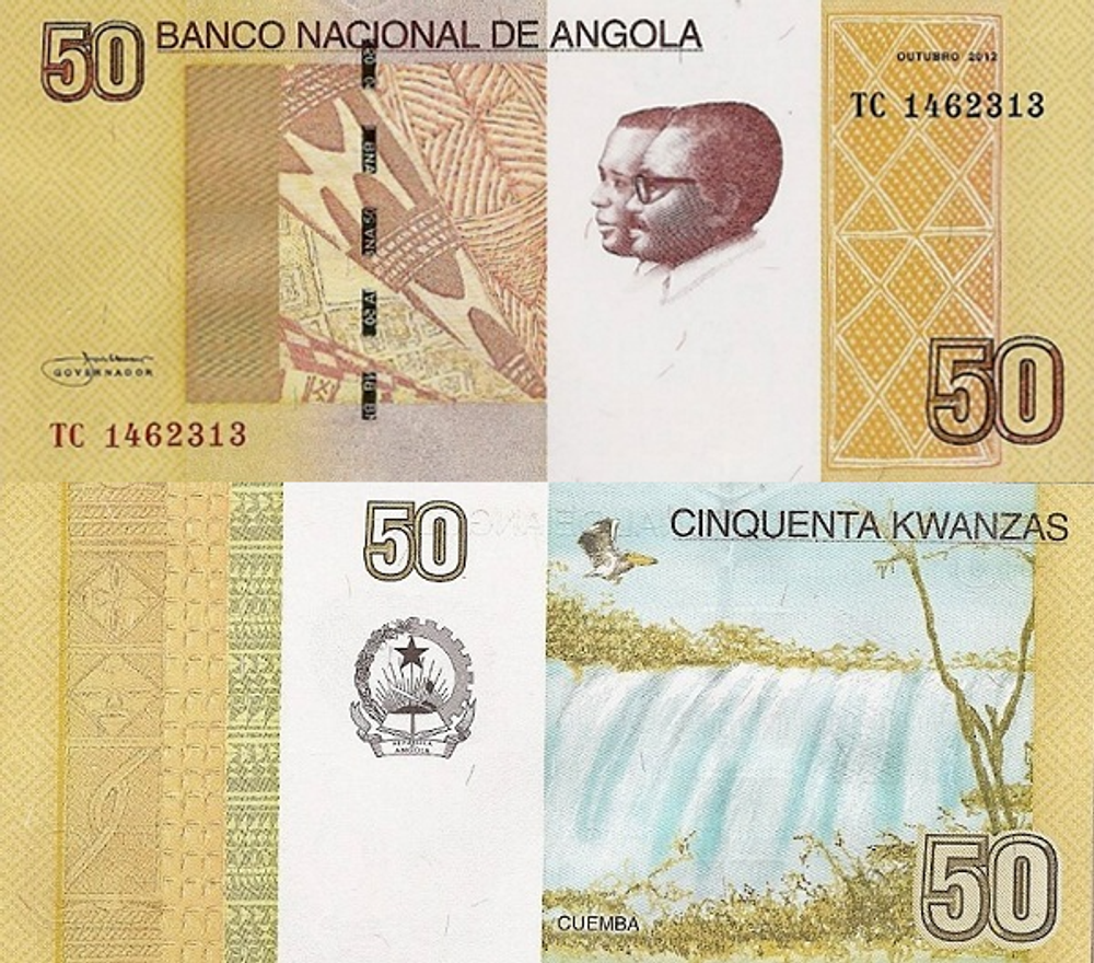 Ангола 50 Кванзa 2012 Водопады Куэмба UNC