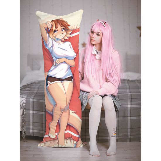 Дакимакура фурри Выдра девочка арт. 1282