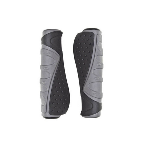 Грипсы CL301 на руль резиновые 130мм зргоном. компонент. черно-серые CLARKS