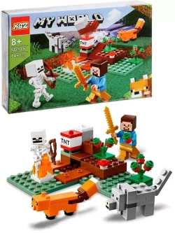 Конструктор Майнкрафт Приключения в тайге 74 детали