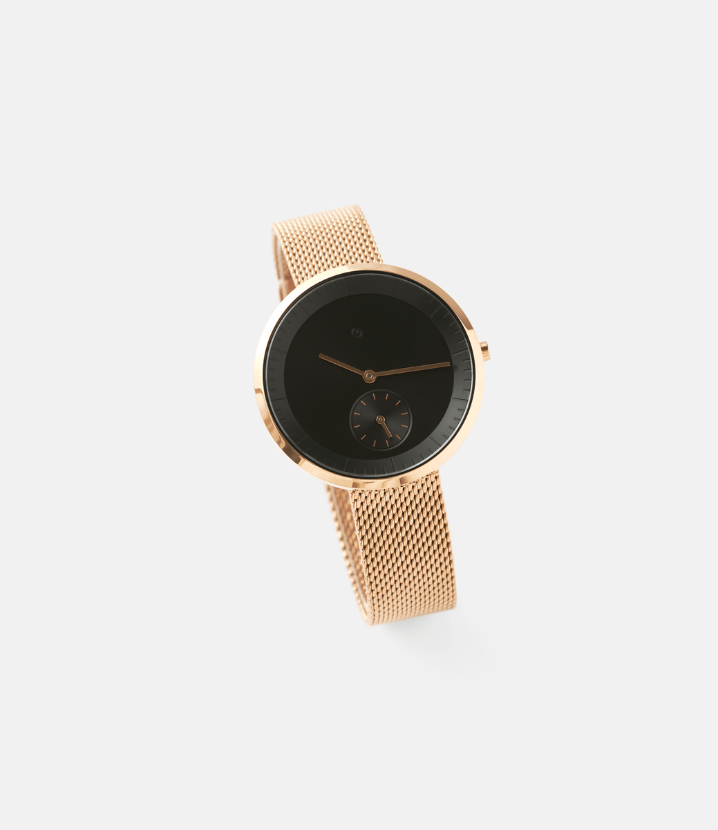 Hodina Kirkland Mesh — часы в цвете розовое золото (34 мм)