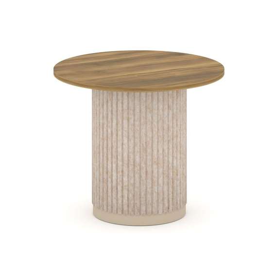 Felto Стол переговорный круглый D=900 PR.C.SPRG-004.D Сандал Янтарный/Металл Капучино/Крем-брюле 900