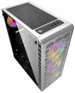 Компьютерный корпус Powercase MISTRAL MESH Z4С TG LED White