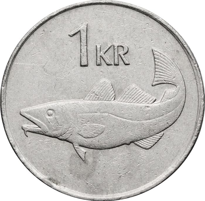 1 крона 1981-1987 Исландия