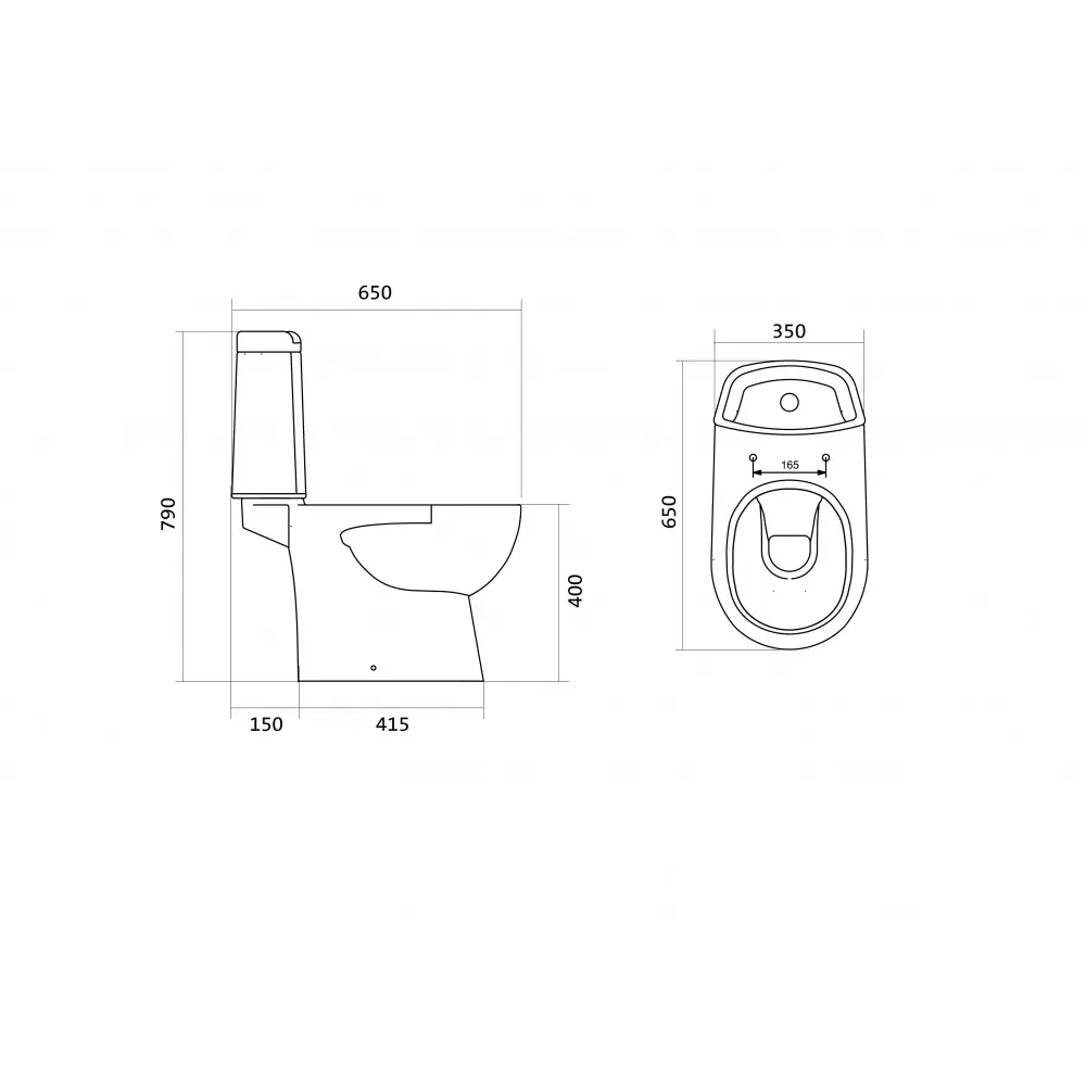 Унитаз-компакт Santek Остин белый
