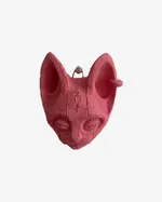 Барельеф Great Russian Wall Кошка с пирсингом розовый