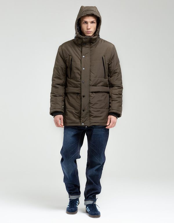 Куртка We Don’t Care Long Puffer Jacket Olive - фото 2