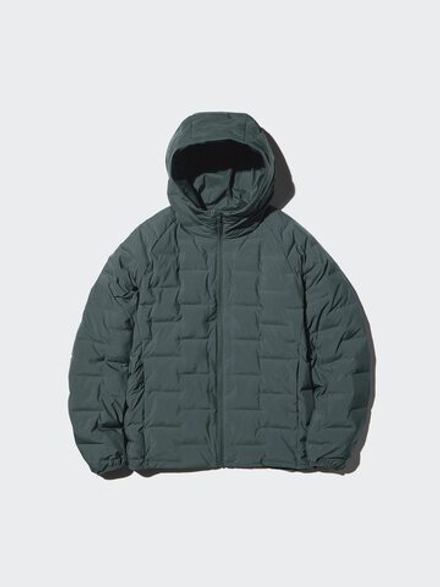 UNIQLO Куртка PUFFERTECH, темно-зеленый