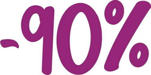 Наклейка "-90%" без фона