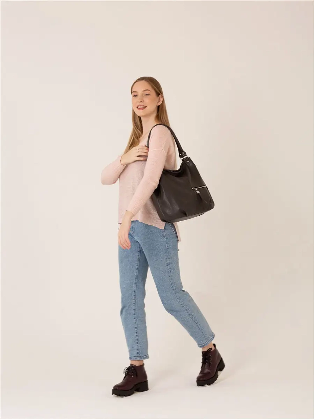 Сумка через плечо большая шоппер мешок