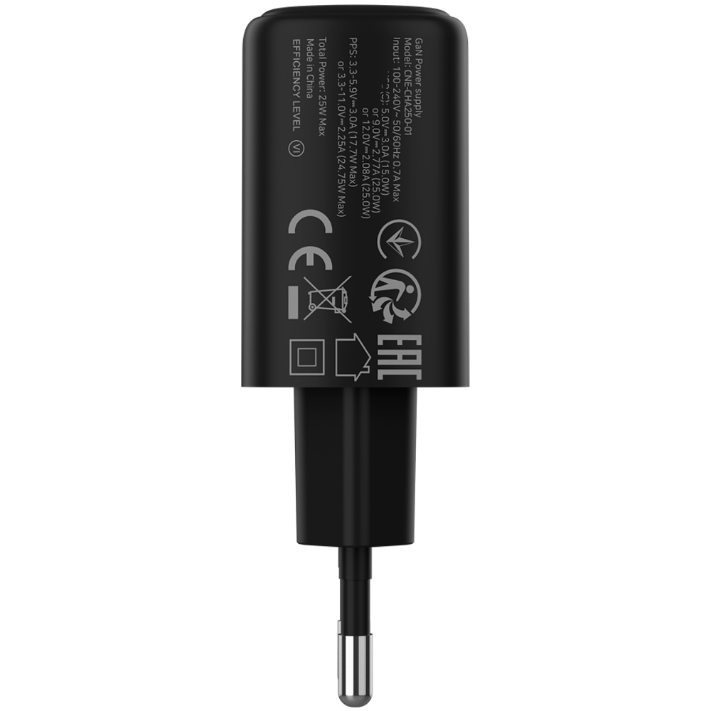 CANYON charger OnCharge 250 25W 1xPD EU Black