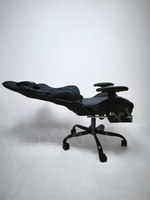 Геймерское кресло из ткани. Серое