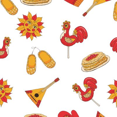 Масленица. Этнический принт