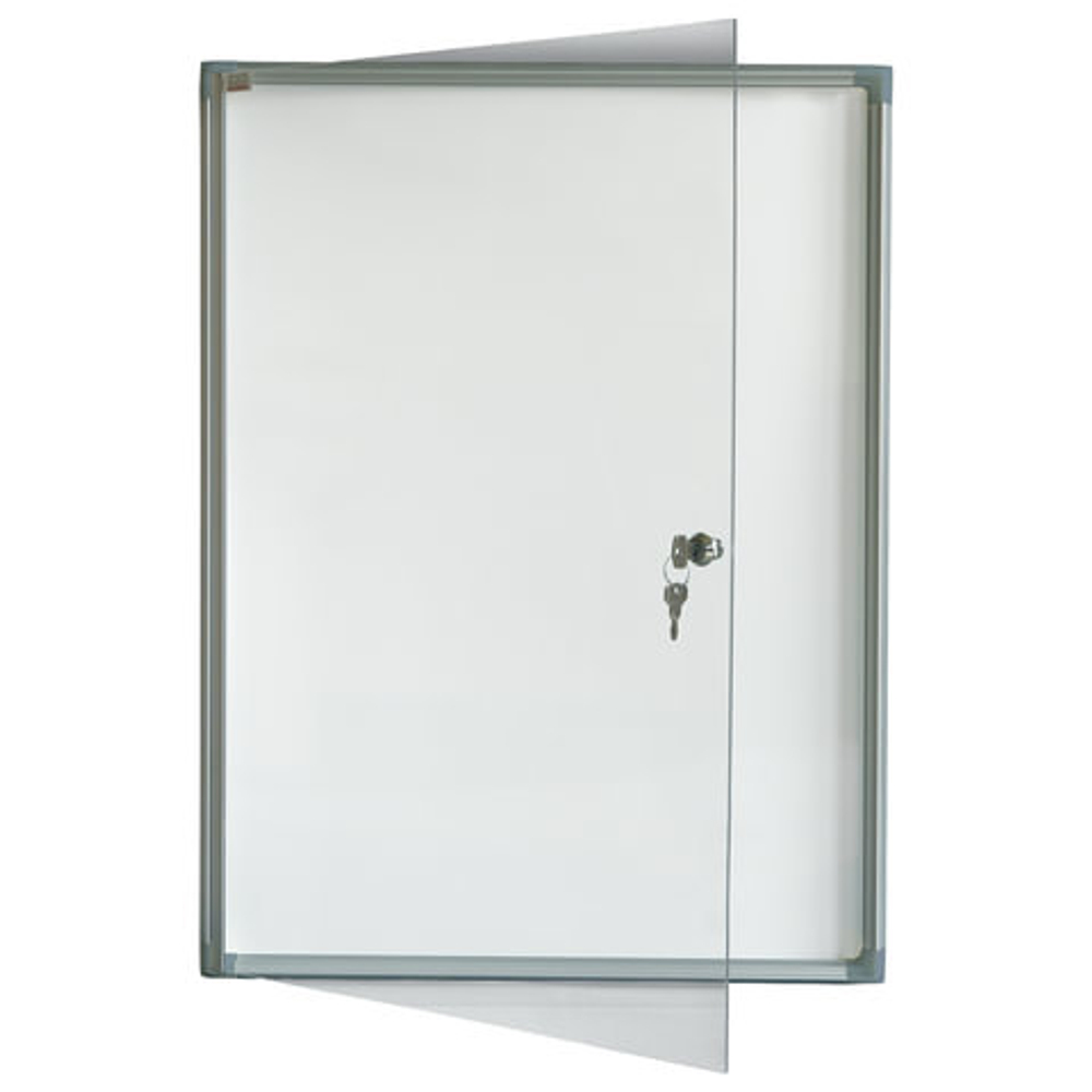 Доска-витрина магнитно-маркерная, 3 листа А4, алюминиевая рамка, OFFICE, "2х3" (Польша), GS43A4