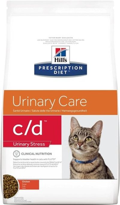 Сухой диетический корм Hill's PD c/d Urinary Stress Urinary Care для кошек с курицей, Пакет 400г