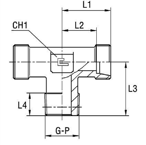 Штуцер FTC DL06 BSPT 1/8 (корпус)