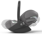 Коляска 3 в 1 Cybex Priam IV Rosegold complete и автокресло Cloud T i-Size Mirage Grey Plus Cozy Beige