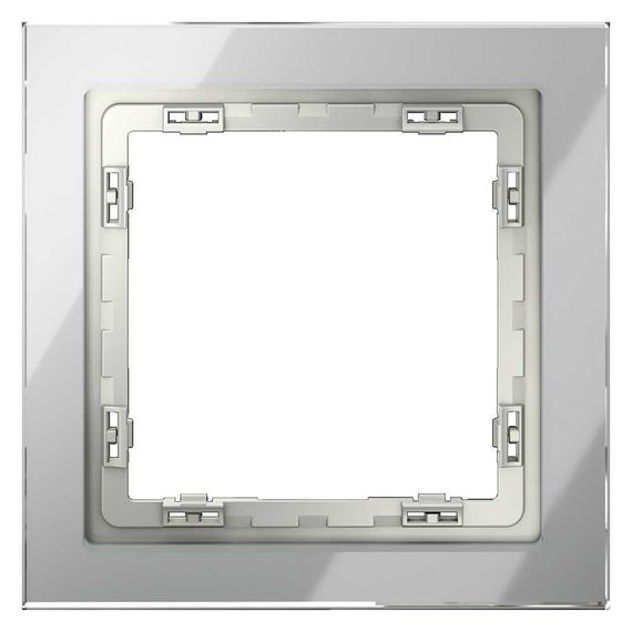 Рамка стеклянная Voltum S70 на 1 пост, (сталь, стекло) VLS110105