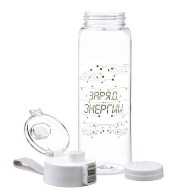 Бутылка для воды «Заряд энергии» (810 мл.) (Цвет: прозрачный)