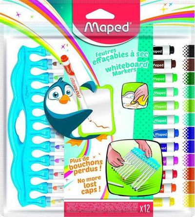 Набор маркеров для доски 12цв. "Marker Pep's Innovation" (Maped)