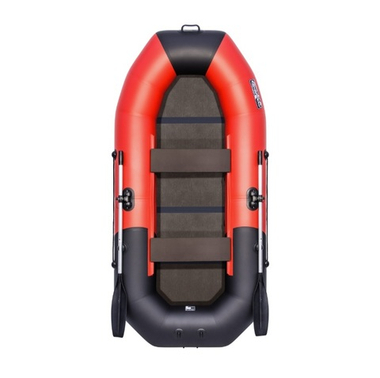 Лодка ПВХ Таймень NX 270 С(слань) "Комби" красный/черный