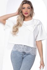 Блуза с бантом (белая) Б8871 LT Collection