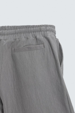 ZARA ШОРТЫ-ДЖОГГЕРЫ ИЗ РЕЛЬЕФНОЙ ТКАНИ, СЕРЫЙ