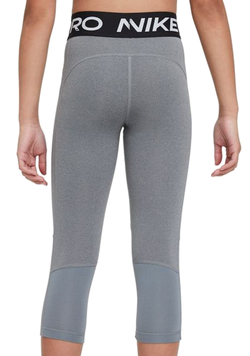Штаны для девочки теннисные Nike Pro Capri G - carbon heather/white