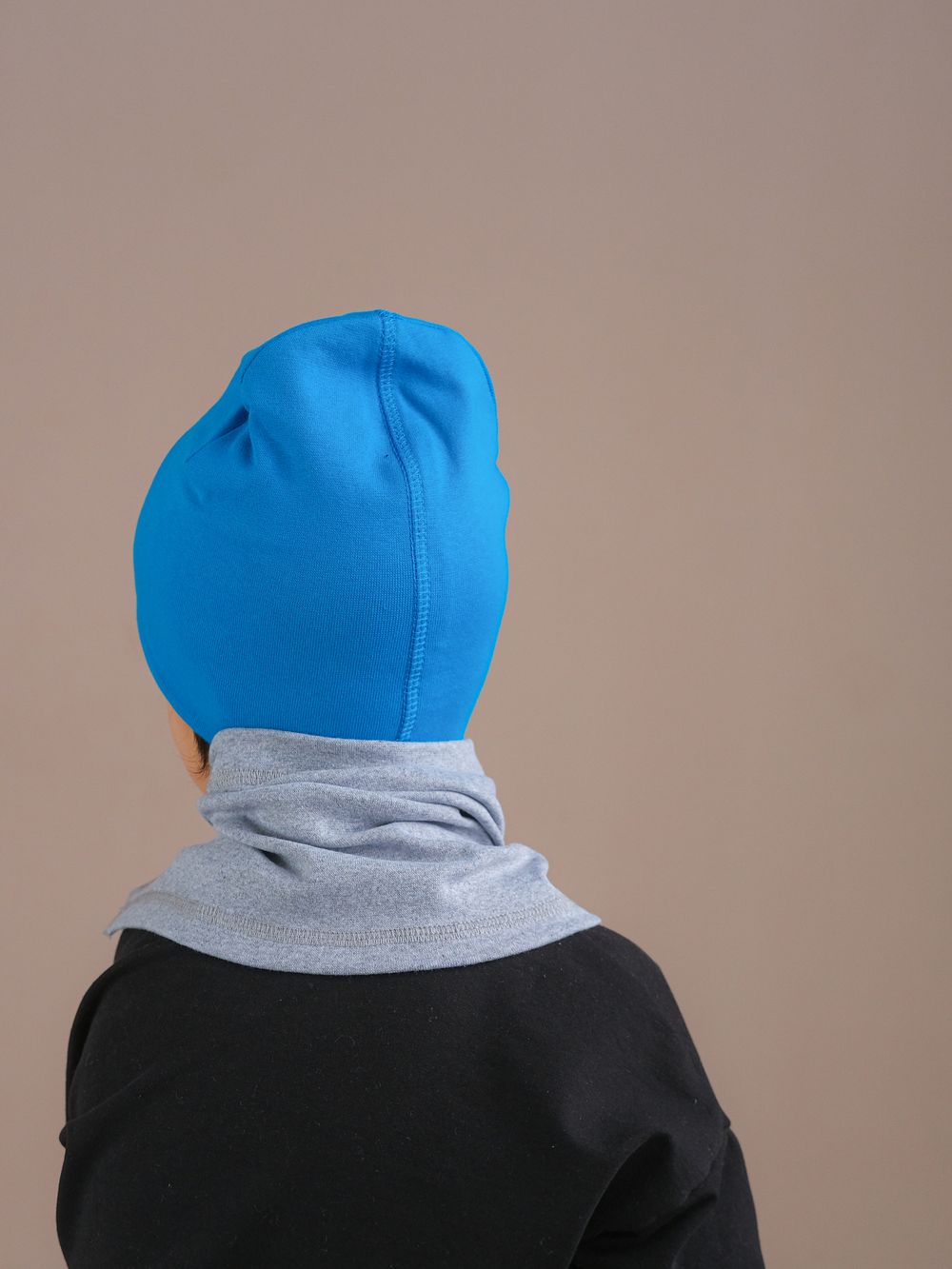 Шапка трикотажная ФЛАЙ(Бирюза, пепельный)