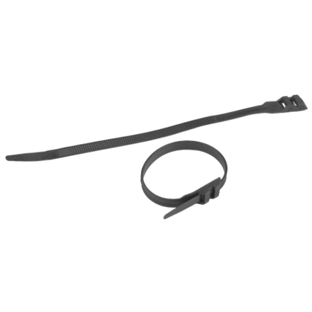 Кабельная стяжка ЭРА NO-224-593 (хомут) нейлоновая для СИП с горизонтальным замком 9.0 х 260 мм чёрная (100 шт/уп)