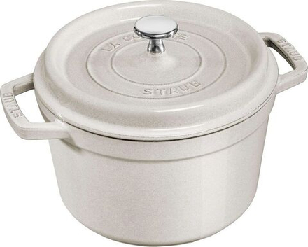 Кастрюля Staub La Cocotte, 4,8 л, 24 см, чугун, антипригарное покрытие, бежевая