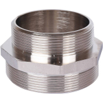 Ниппель редукционный STOUT SFT 0004 - 3" x 2"1/2 (для стальных труб, латунь никелированная)