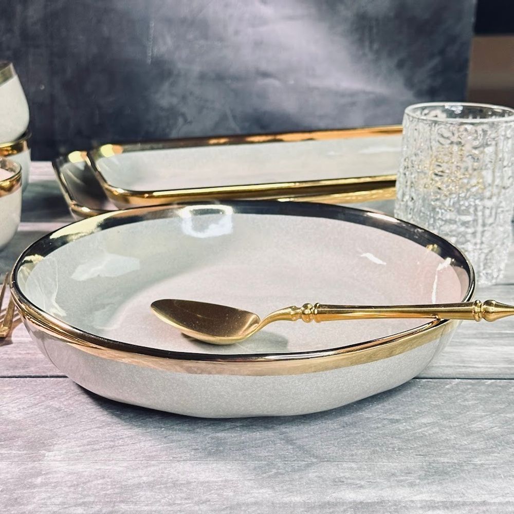 Lenardi 102-131 Салатник 23см STONE в под.уп.(х18)Фарфор