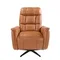Поворотное кресло-реклайнер Angel Cerda 5117 из коричневой кожи