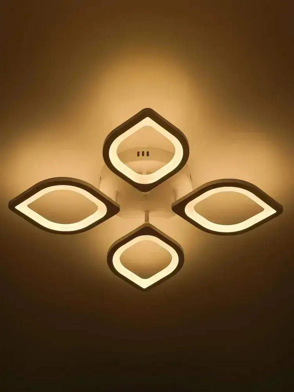 Люстра потолочная светодиодная с пультом ДУ Rivoli белая 80 Вт LED 2750К - 5850К, светильник на кухню, в детскую, в спальню