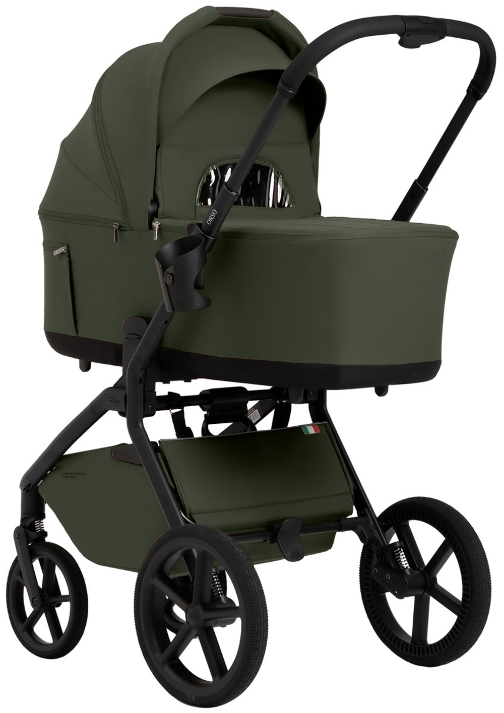 Коляска 3 в 1 Sweet Baby SBL Orso New + автокресло Premier Black New Dark Green