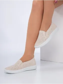 Мокасины летние с перфорацией