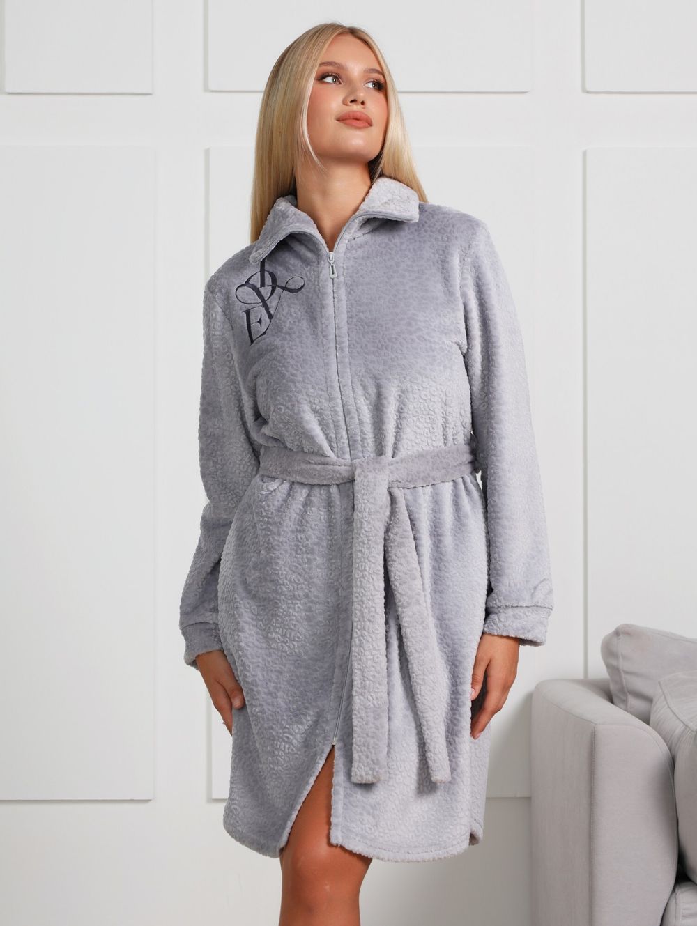 Халат Лео-1 Виотекс СЕРЫЙ