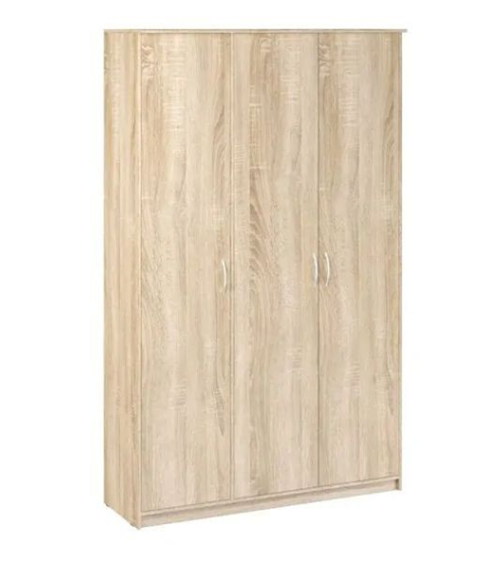 Шкаф 3-х створчатый Дуэт Люкс без зеркала Дуб Сонома светлый