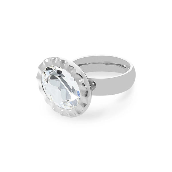 Кольцо Qudo TIVOLA UNICA big (S/P) Crystal 56 686693 размер 18