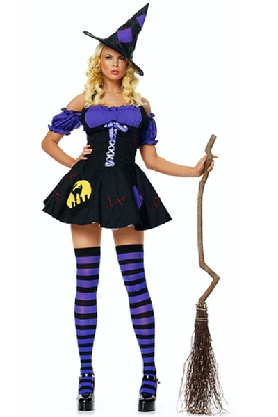 Костюм Ночная ведьмочка ML (44-46) (Цвет: черный с синим)