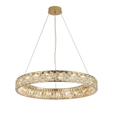 Подвесная люстра 21*G9 8532/80 C gold polished золото TIFFANY Newport